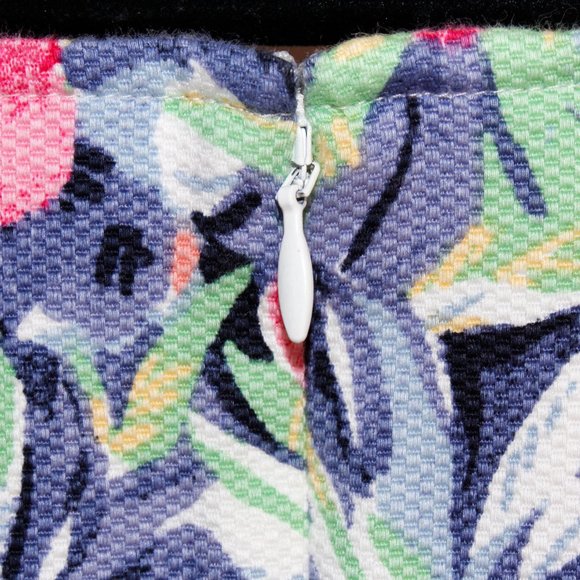 Talbots Tulip Floral Split Neck Shift Dress - Picture 14 of 16